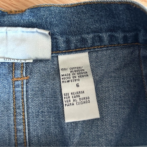 Vintage Bill Blass Denim Midi Skirt Size 6 - Picture 3 of 7